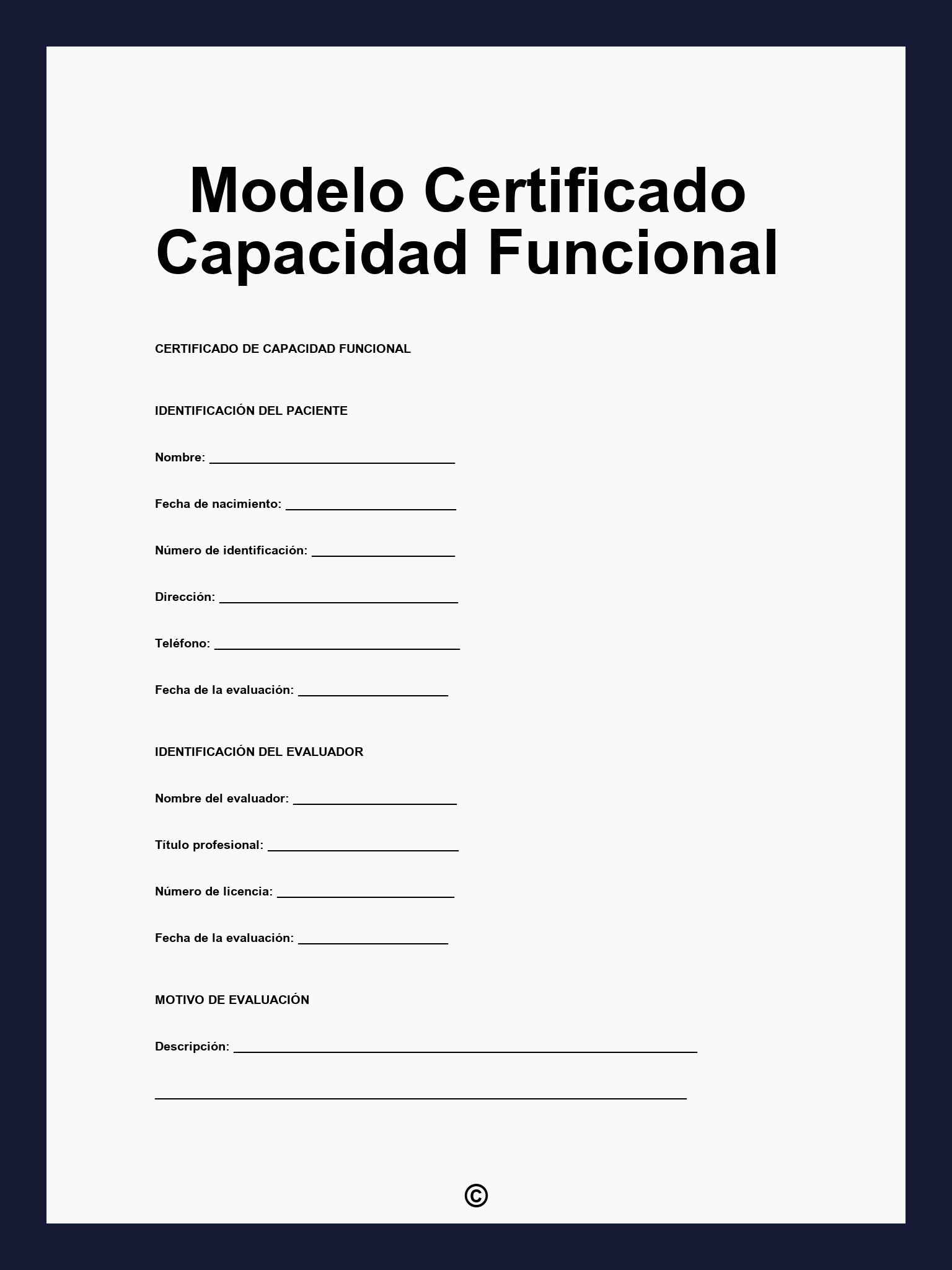 Modelo Certificado Capacidad Funcional